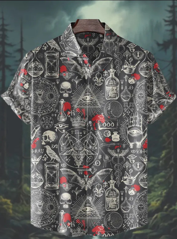 Camisa de cuello cubano impresa en 3D, tienda de fabricantes de hombres, estación independiente de verano de moda, patrón de venta caliente, ropa de hombre de playa hawaiana