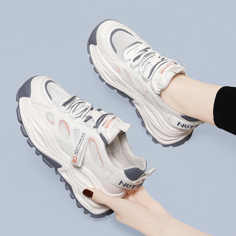 Hong Kong-style Thick-soled Sporty Dad Shoes For Women, Spring/summer 2024 Ins Trend, New Niche Versatile Casual Comfortable Shoes_vogvips.com