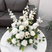 新款婚庆用花仿真花婚礼背景装饰花球商场陈列展示花艺摆件假花球