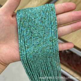 1mm天然石小圆管散珠精工小米珠管管珠隔珠圆柱半成品DIY配饰珠子