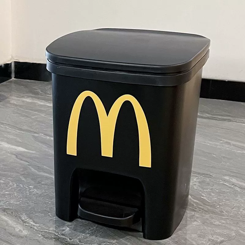 Creative Garbage Can (McDangdang) 11 L, Pedal Lid, Compact Decorative Trash Bin