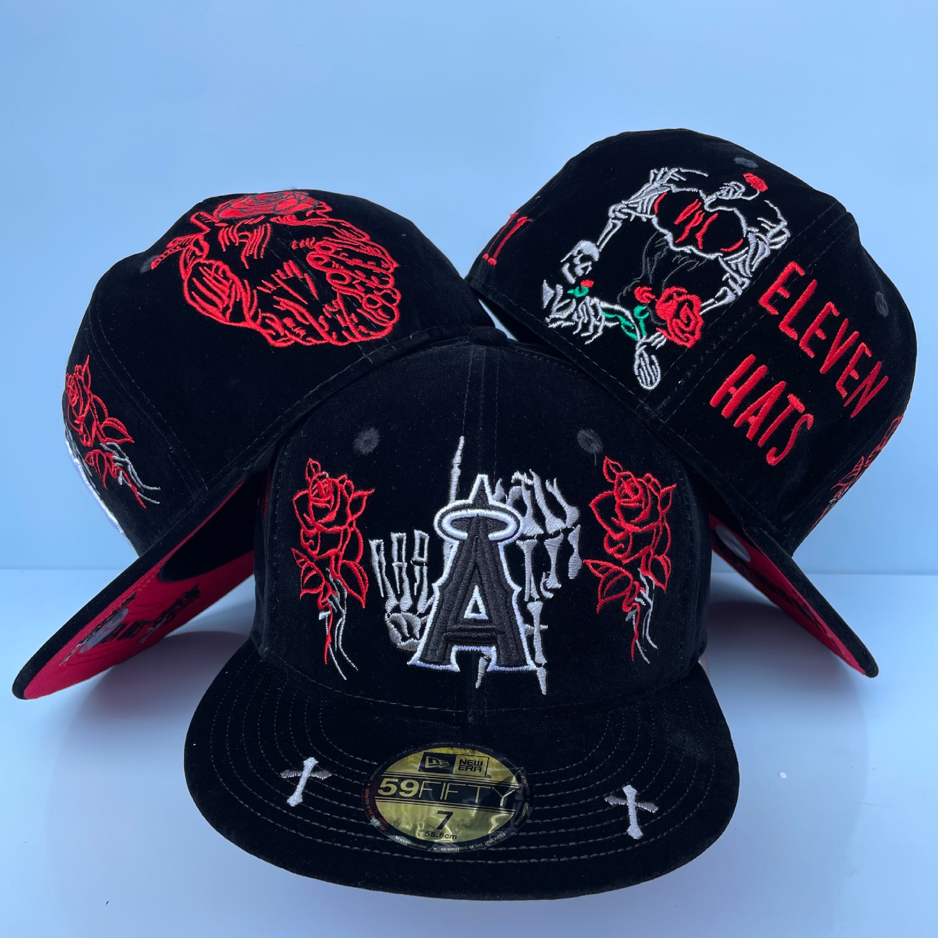 New Era Eleven Hats Los Angeles Angels 59FIFTY Cap Black