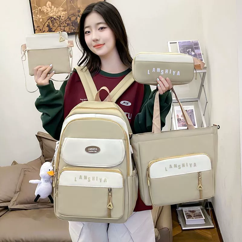 Новая корейская минималистская студенческая школьная сумка для женщин на открытом воздухе
