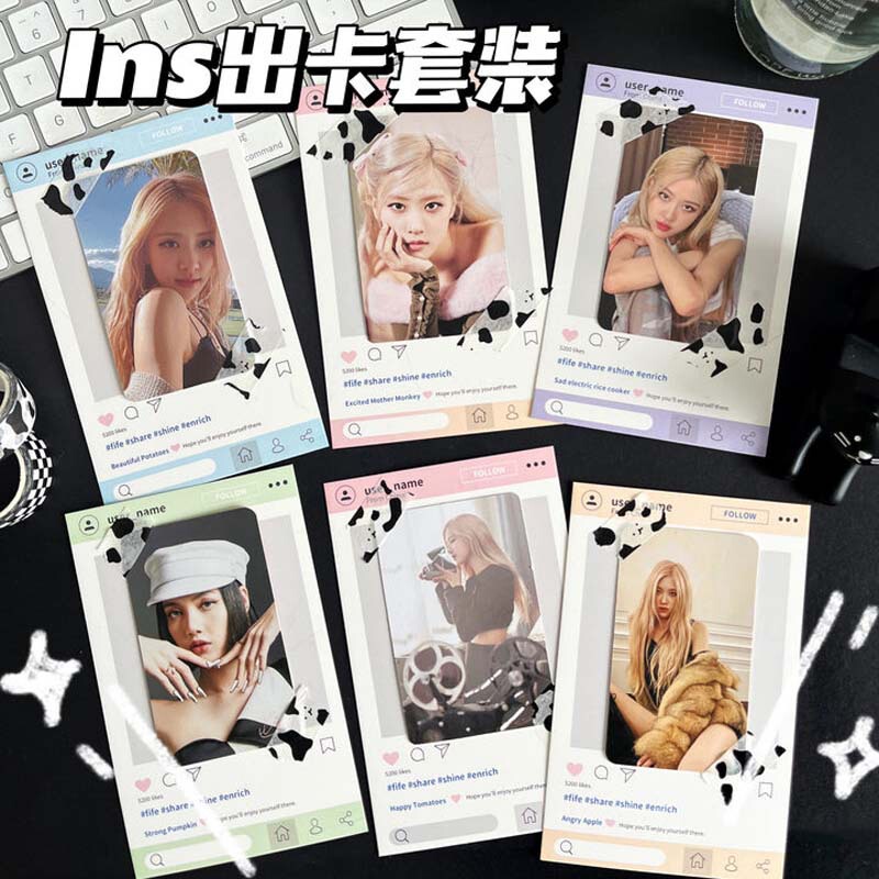Ins Style Card Packing Hard Paper Card suit Packing Star Card Packing Material Back Card Nail Art Jewelry Card
