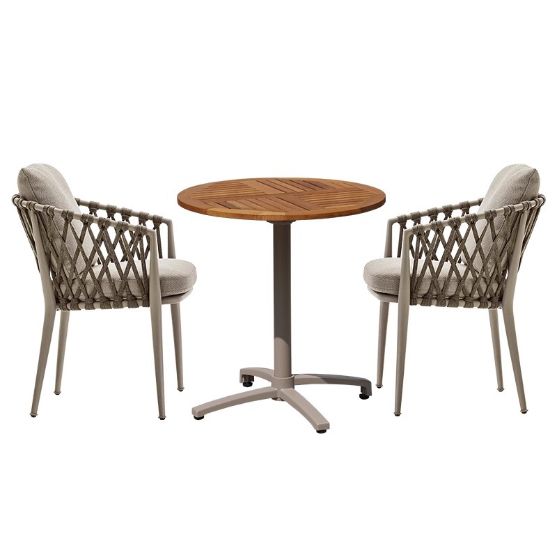 Mesas y sillas al aire libre nórdicas Patio Villa Patio Mesas y sillas Patio Al aire libre Jardín Terraza Ocio Mesas y sillas de ratán Combinación