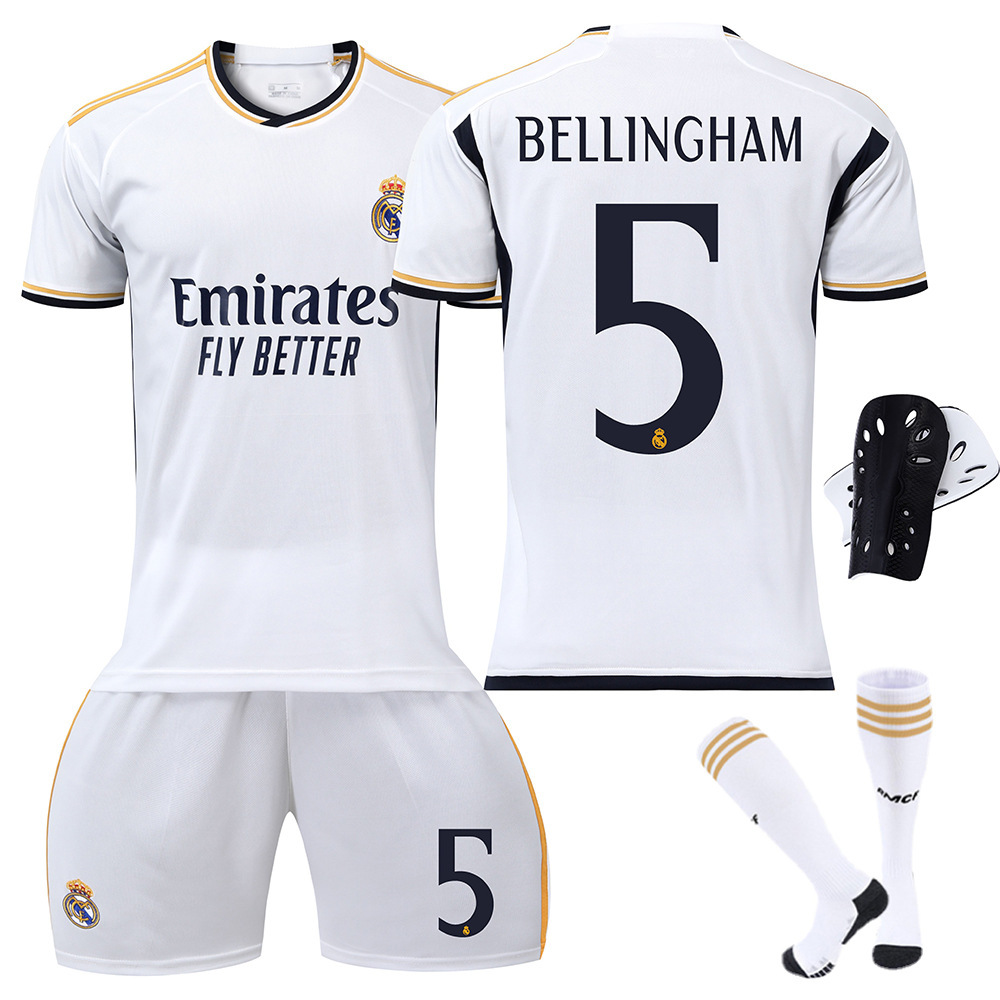 2324 Camiseta de fútbol del Real Madrid No. 7 Vinicius 5 Camiseta Belingham Mbappé 10 Modric Cross-border