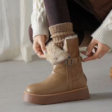 4.5cm��׷�ˮ����ѩ��ѥŮ2025�����¿�������Ӻ���޶�Ͳѥ
