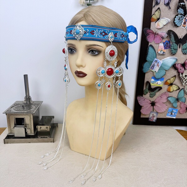 Ethnic headband with tassels