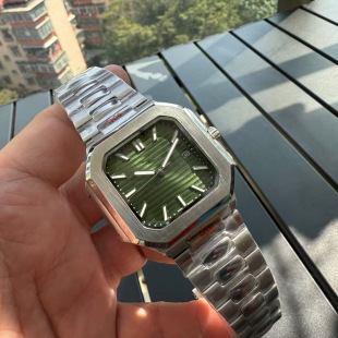Nautilus watch 5821 small TV PP square case square snail men's fully mechanical fully automatic stainless steel with calendar luminous