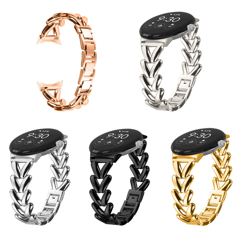 For Google Watch Pixel Watch2 Steel Strap Watch Strap Google Pixel Watch Metal Watch Strap