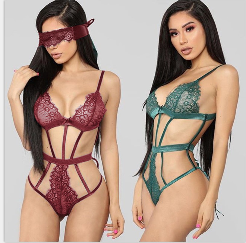 Sexy Lace Sling One-Piece Lingerie NSYF27031