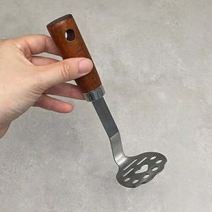 Stainless steel vertical mashed potato masher, baby food supplement masher, household multifunctional masher
