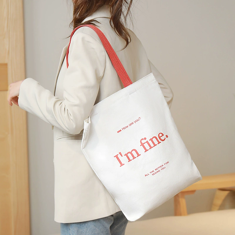 Холщовая сумка большой емкости ленивая Холщовая Сумка в японском стиле, универсальная женская сумка через плечо, пригородная сумка студенческого класса