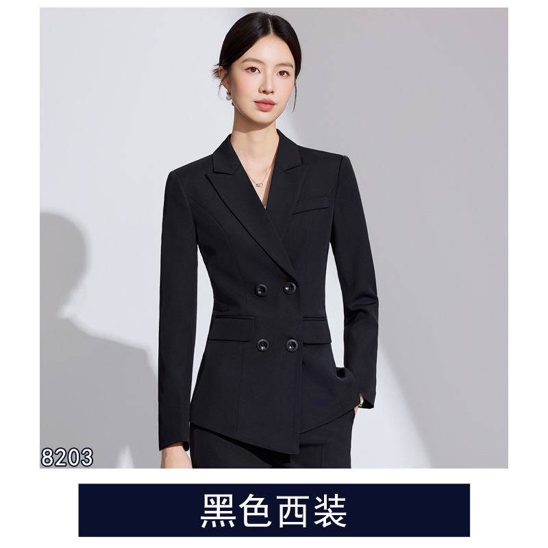 红色职业套装女美容会所技师工作服售楼部前台接待医美咨询女套裤|undefined