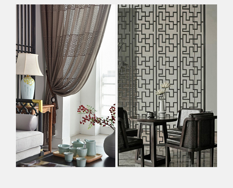Description Picture 4 of itemBlackout Curtains for Bedroom Thickening Shade Window Valance Curtain for Living Room Modern Fabric
