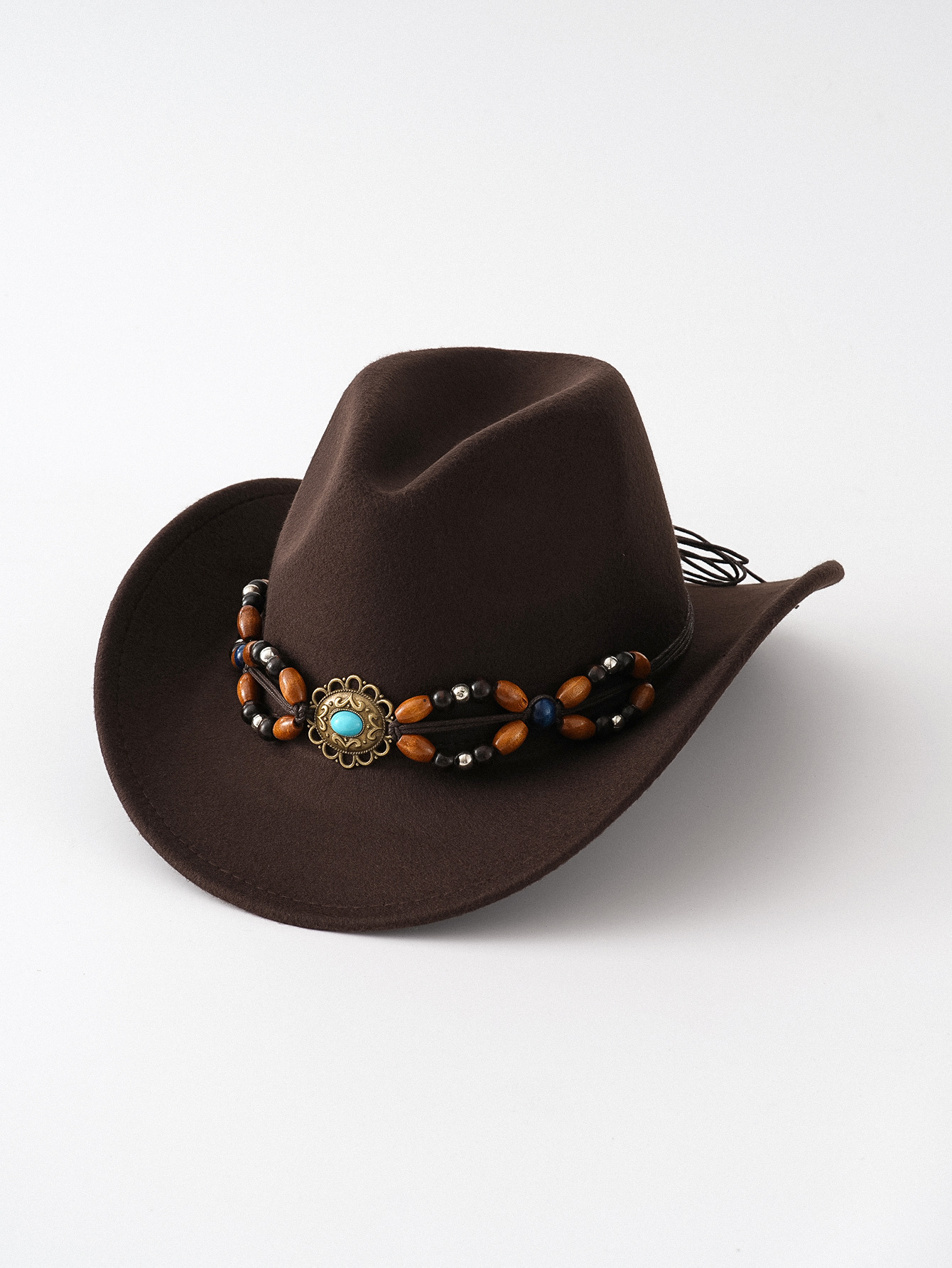 Cappello a cilindro a tesa larga in stile britannico retrò, in feltro, per uomo e donna, stile cowboy, elegante cappello da gentiluomo._voghion.com