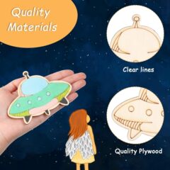 クリスマス木製工芸品スペースクラフト木製中空 DIY 教室ハロウィンクリスマス装飾