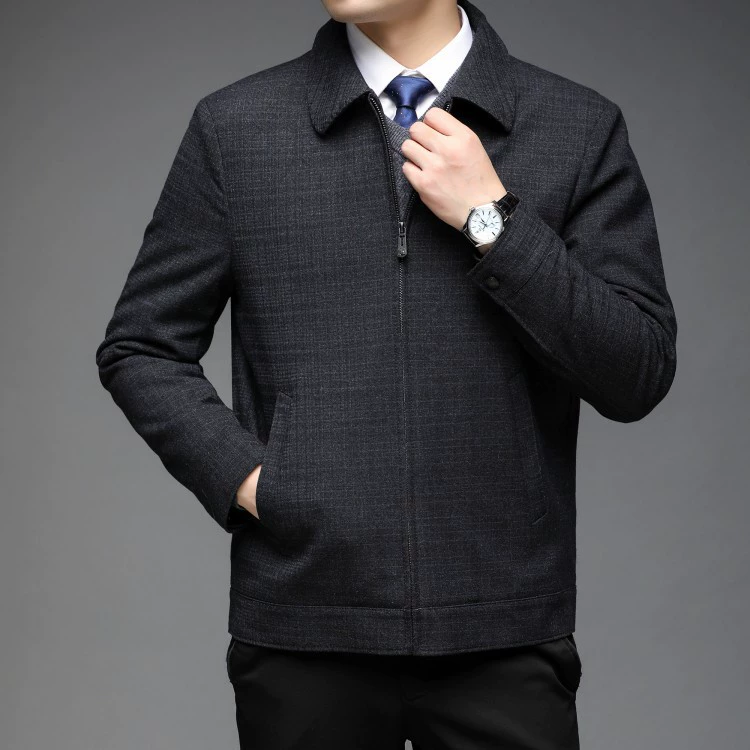 Men's autumn jacket for leisure, for middle age