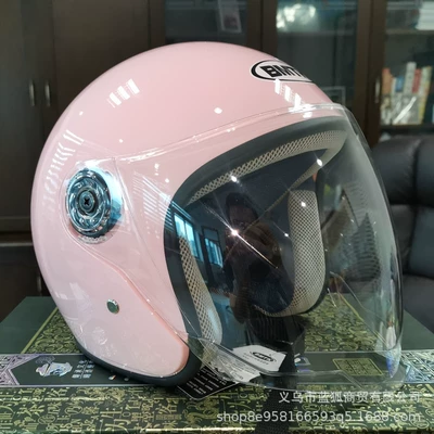 Motosiklet kaskı (dəbilqə) Anti-Fog, Unisex Motorcycle Riding Safety - cherry-blossom-powder-transparent-hd-lenses
