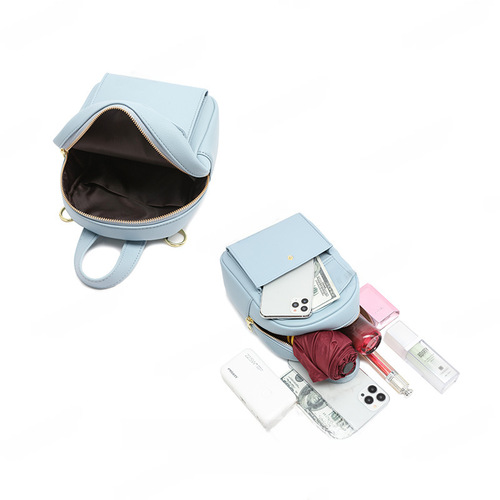 Piilu Fashion Casual Small Backpack New Dual-Shoulder Backpack for Girls Large Capacity Versatile Chanel-style School Bag