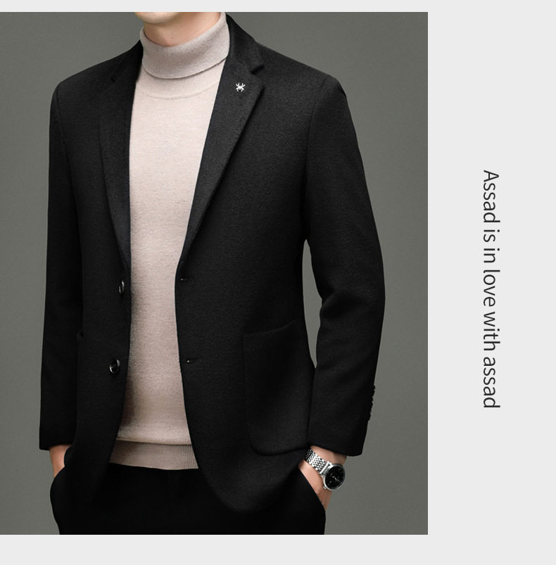 Áo vest len nam dáng ôm, cổ vest hai nút, tay dài, dày dặn — cà phê, màu xanh đậm, đen chi tiết 20