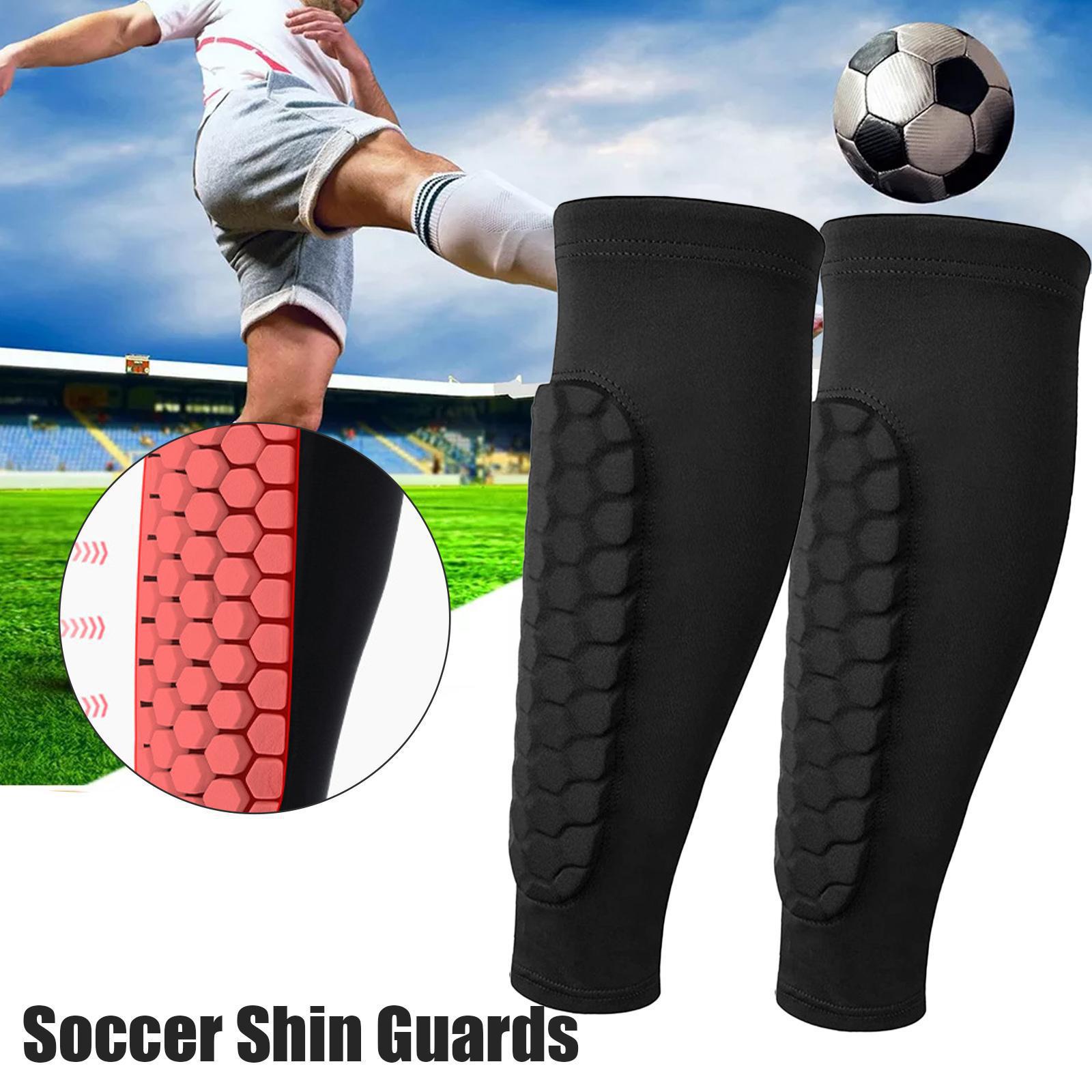 Amazon Outdoor Sports Honeycomb Anti-Collision Calf Protector Running Football Calf Socks Protective Socks Honeycomb Knee Pads