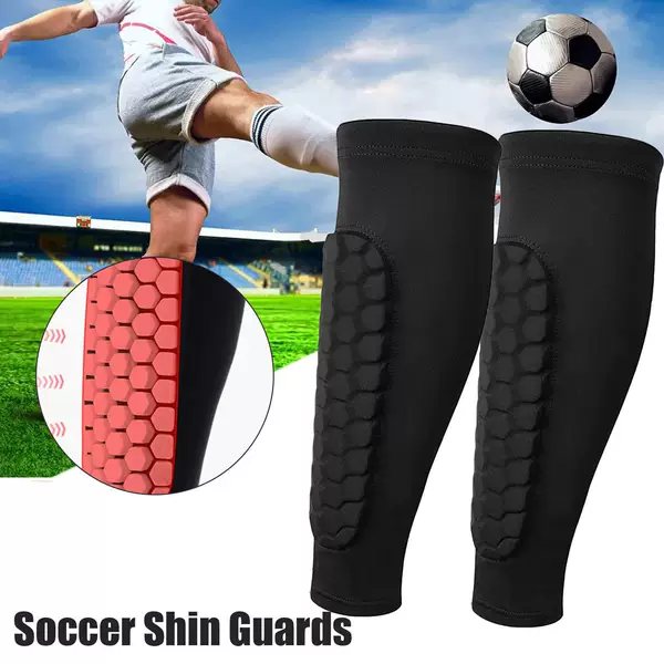 Amazon Outdoor Sports Honeycomb Anti-Collision Calf Protector Running Football Calf Socks Protective Socks Honeycomb Knee Pads