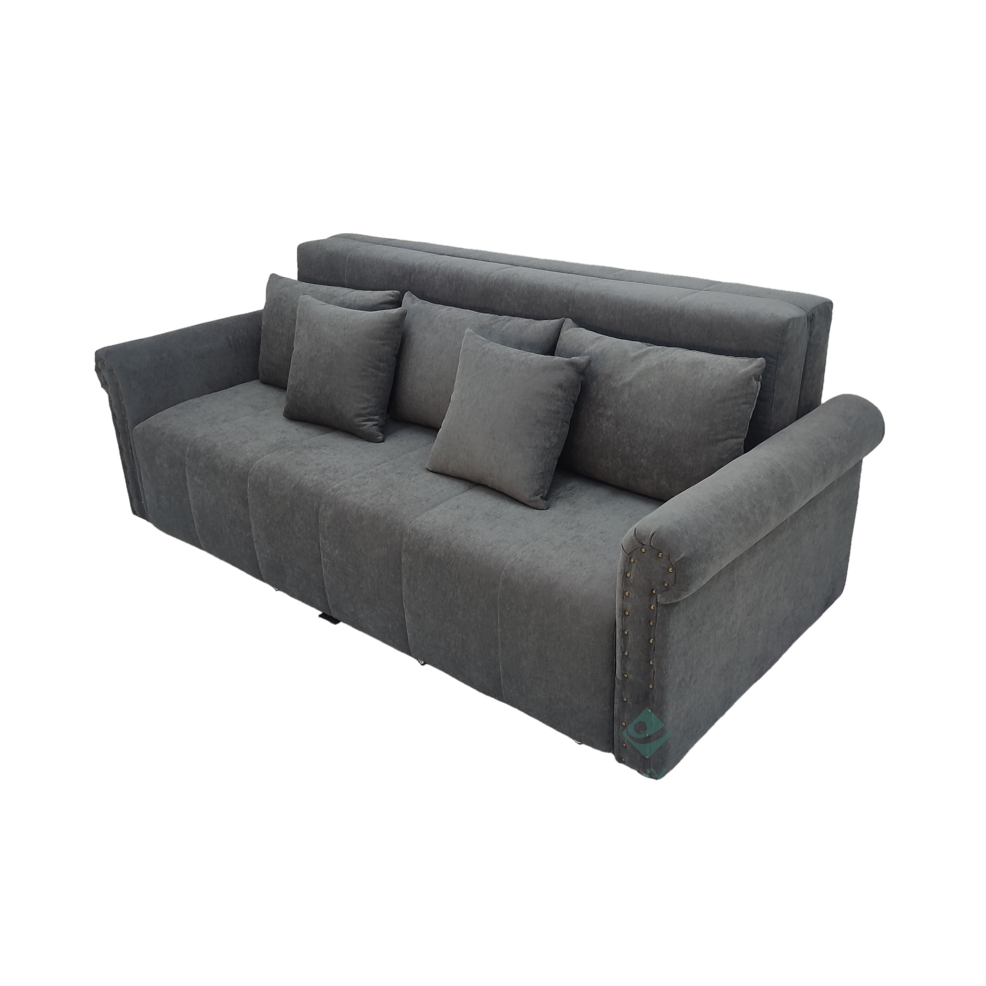 Moderno simple gris multifuncional sofá cama de doble propósito lujoso plegable oficina estudio pequeño sofá americano