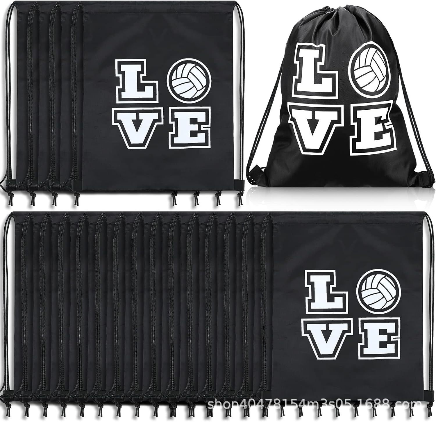 篮球束口袋二十篮球儿童生日派对抽绳双肩背包袋便携收纳袋跨境新