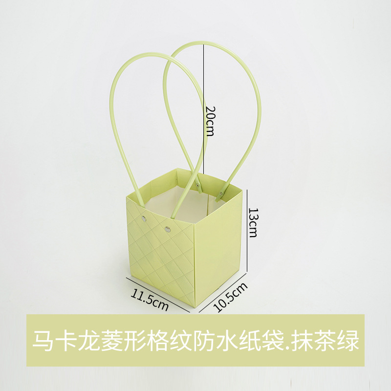 Bolsa de arreglos florales de papel kraft, paquete de ramo, caja de mano al por mayor, floristería, arte floral, material de embalaje de bricolaje, bolsa de mano de flores