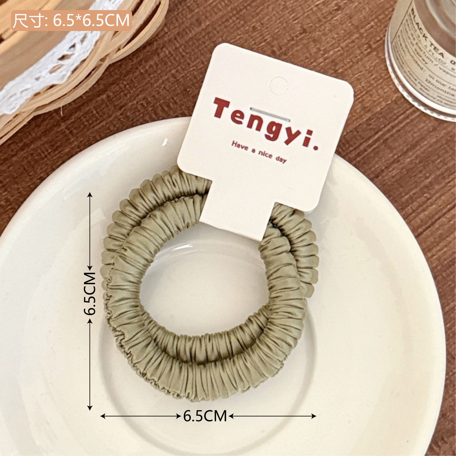 Nuevo punto ondulado anillo de pelo intestino delgado adornamiento de cabello de alta elasticidad duradera cuerda de cabello de correa de cabello para chicas al por mayor