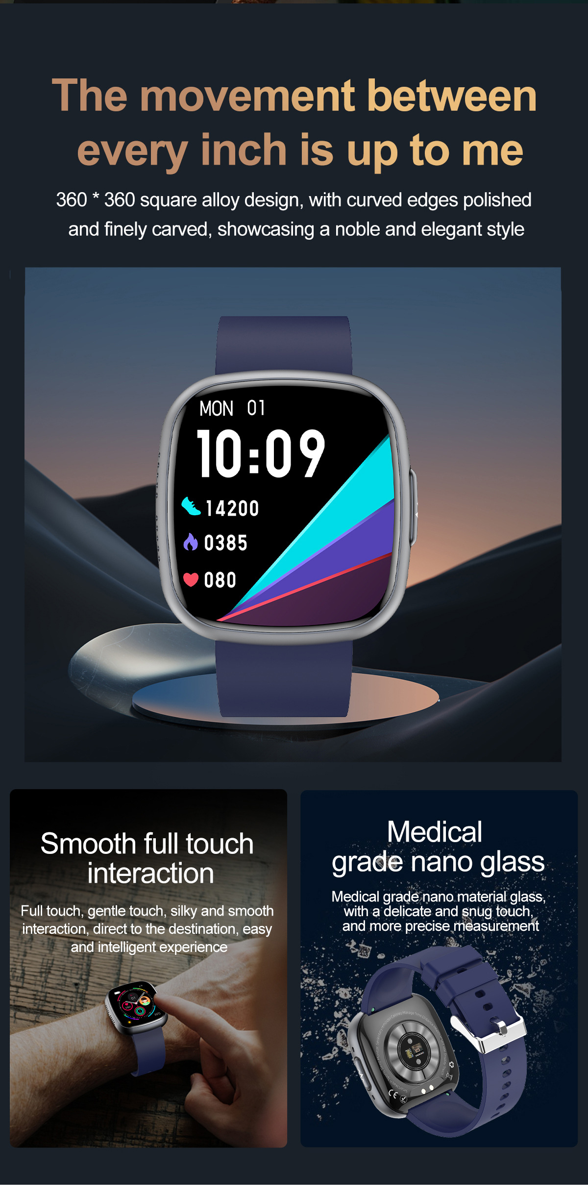 Smartwatch With Ecg Bluetooth Calling Heart Rate & Body Temp_voghion.com
