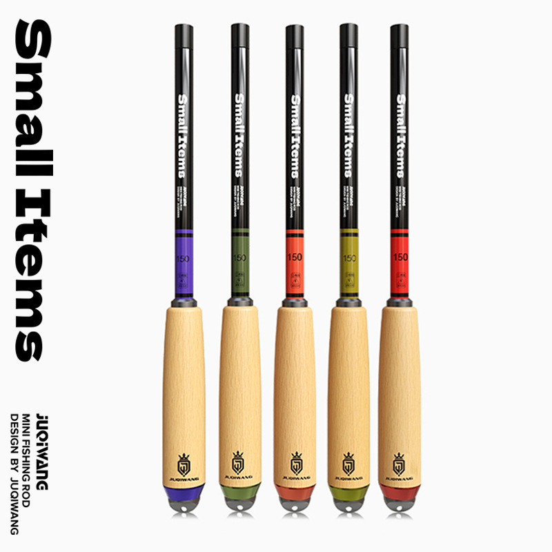 Mini Fishing Rod Set for Children, Micro Shrimp Rod, Mini Rod for Stream Fishing, Hand Rod for Loach and Crucian Carp, Short-Section Hand Rod