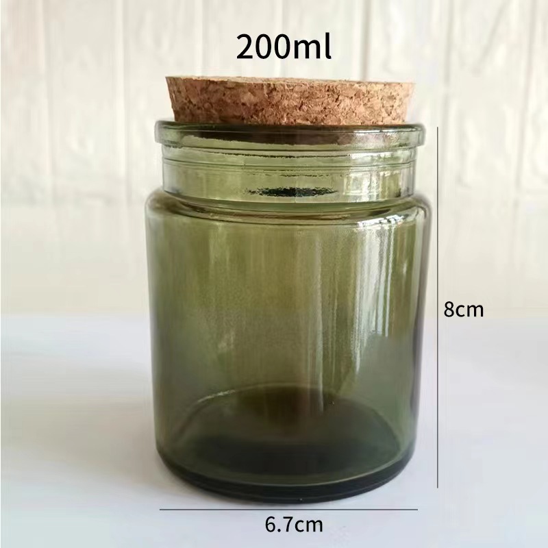 Taza de vela de vidrio de aromaterapia de colores Taza vacía Candelabro multicolor Tarro de vela Tarro vacío Taza de vela Candelabro de vidrio