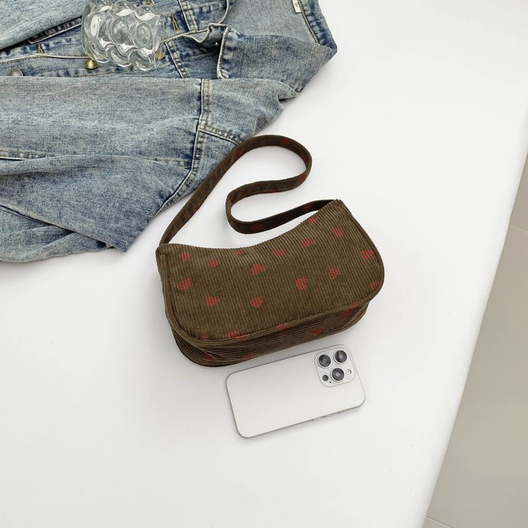 Bolsa de velcro de alto valor para mujeres 2024 nueva moda bolso de brazo de moda para mujeres coreanas bolso de hombro de chicas extranjeras