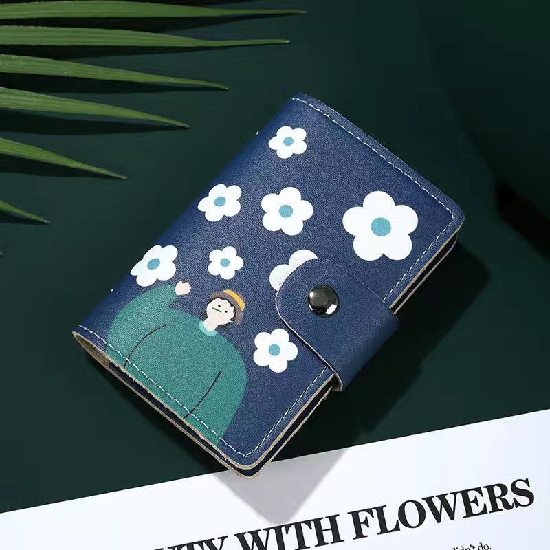 Bolsa de tarjetas para mujeres compacta multi-tarjeta de gran capacidad licencia de conducir licencia de conducir personalidad encantadora bolsa de cambio bolsa al por mayor