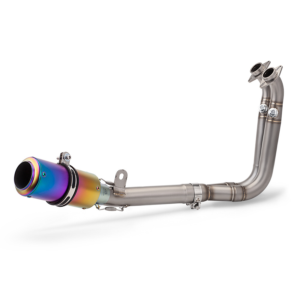 Motorcycle exhaust pipe modification is suitable for spring breeze 450SR stainless steel exhaust pipe front section and tail section combination suit