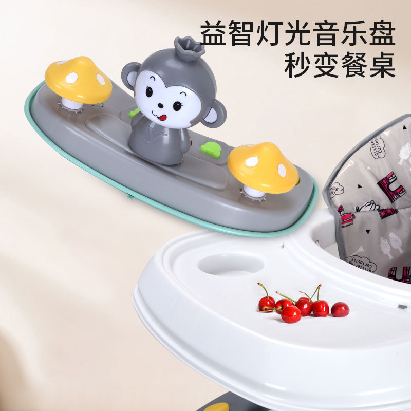 Caminante para niños iluminación de música educativa caminante para bebés un coche multiusos anti-Flip multifuncional caminante