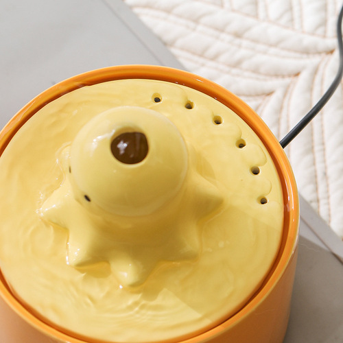 Water Dispenser Cat Ceramic Automatic Circulating Flowing Live Water Dog Filter Feeding Bowl Pet Supplies Drinking Fountain