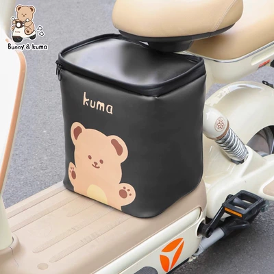 Phone Charger Storage Hanging Bag, Electric car tail box - black-bear-seat-storage-box-extra-large-size-can-hold-helmet-others