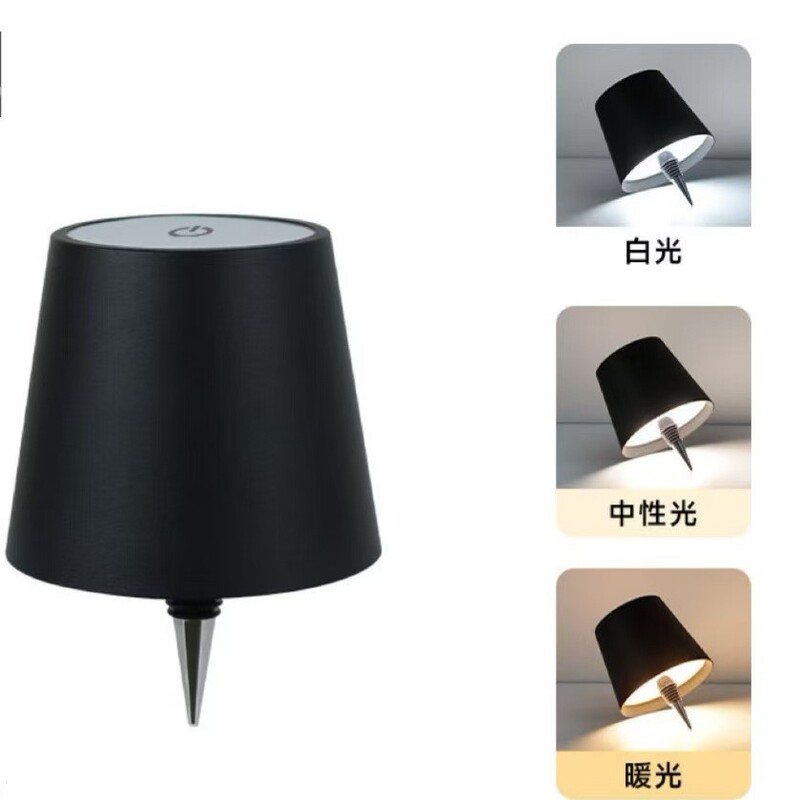 Led創意酒瓶灯嵌め込み式三色調光金属酒瓶電気スタンド清バー装飾充電クロスボーダー卸売り|undefined