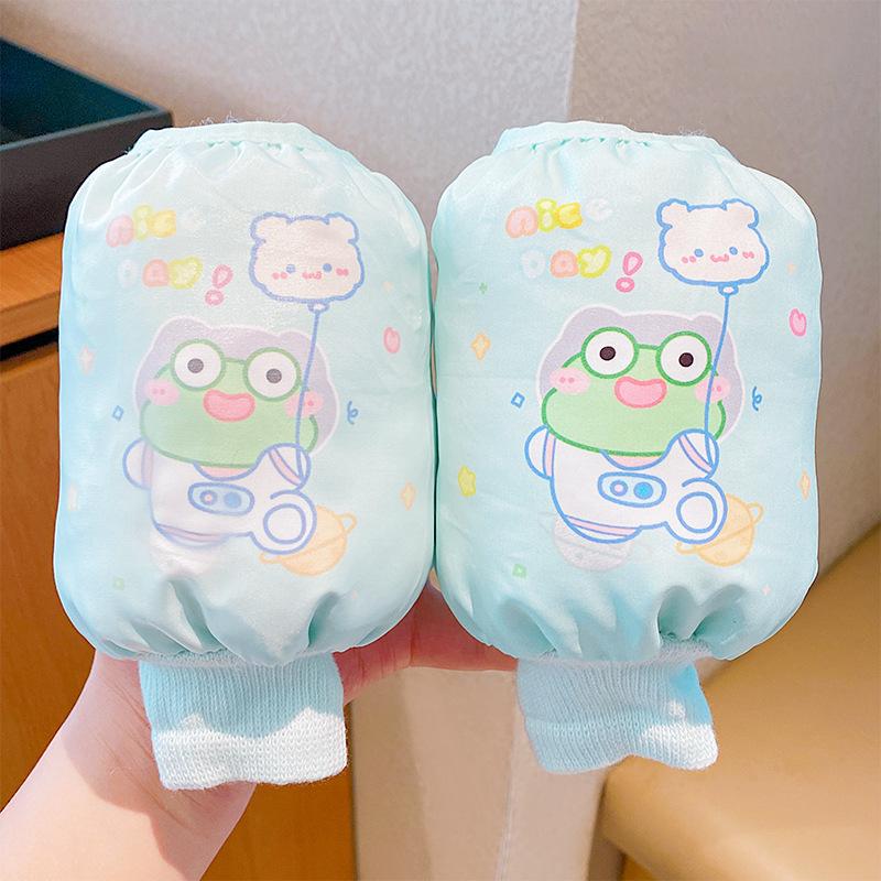 儿童防污防脏袖套秋冬季新款女孩套袖女童卡通写作业防水护袖宝宝|undefined