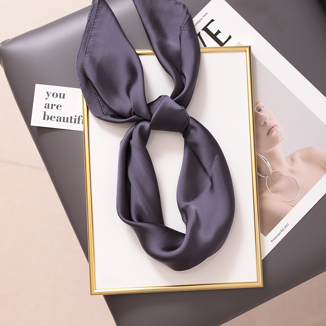 Small Square Scarf For Women, Versatile Professional Neck Wrap_voghion.com