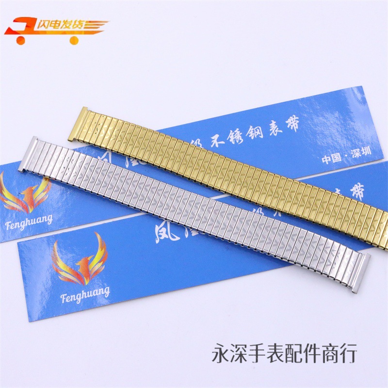 Watch Accessories Phoenix Retro Telescopic Elastic Strap Stainless Steel Spring Tension Belt Old-fashioned Elastic Band Watch Chain