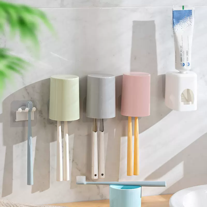 厂家批发圆形水杯塑料漱口杯浴室家用牙膏牙刷杯子可加工定制logo