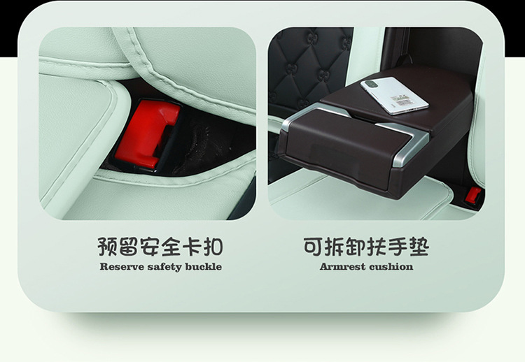 Car Seat Cushion, Universal for All Seasons, Fully Enclosed Seat Cover, New Leather Special Seat Cover, Internet Celebrity Car Cover, Breathable Seat Cushion