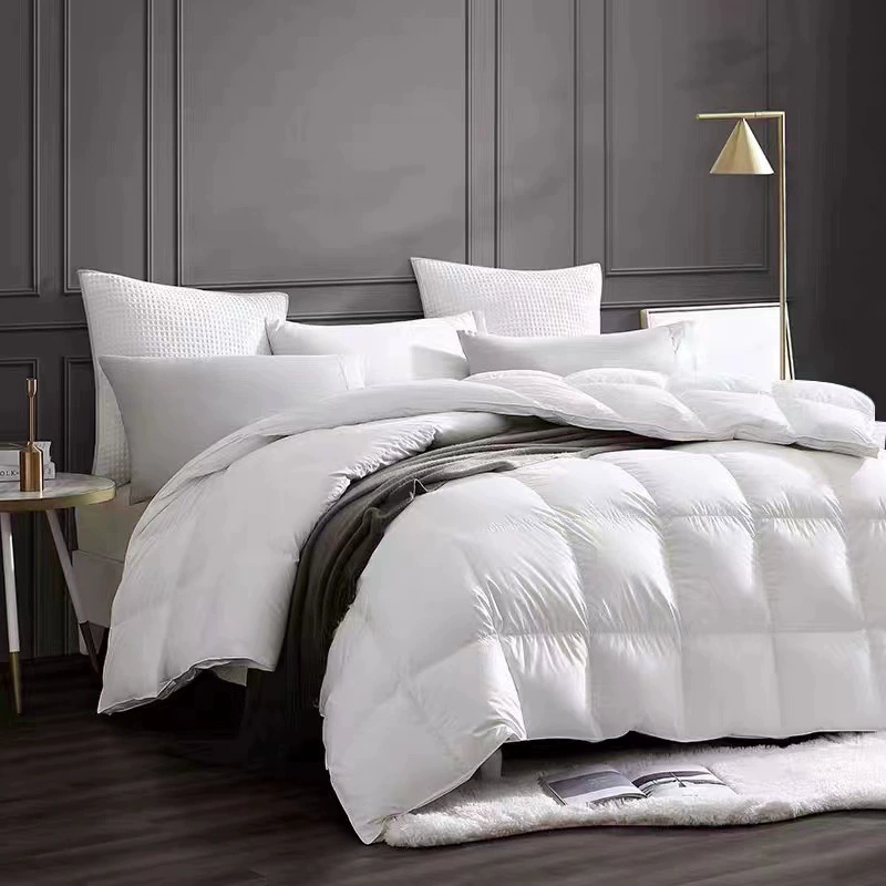 Одеяло 95% белый гусиный пух двойное одеяло 100% хлопок 120 вертикальный гусиный пух в римском стиле трехмерный пододеяльник