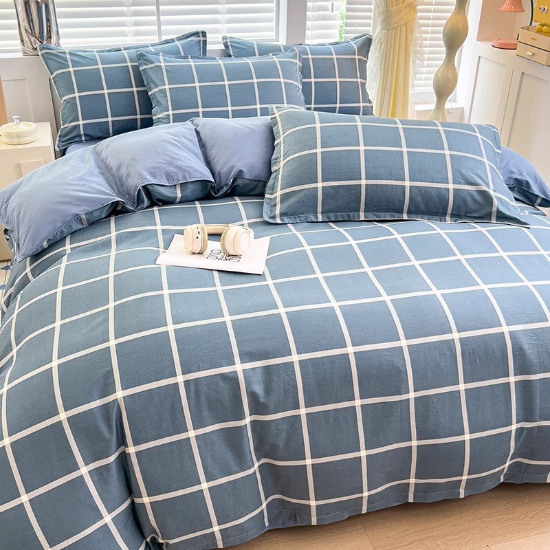 Funda de edredón gruesa de una sola pieza de algodón 100 funda de edredón de dormitorio de estudiantes 150x200x230 individual doble 1.2m niñas