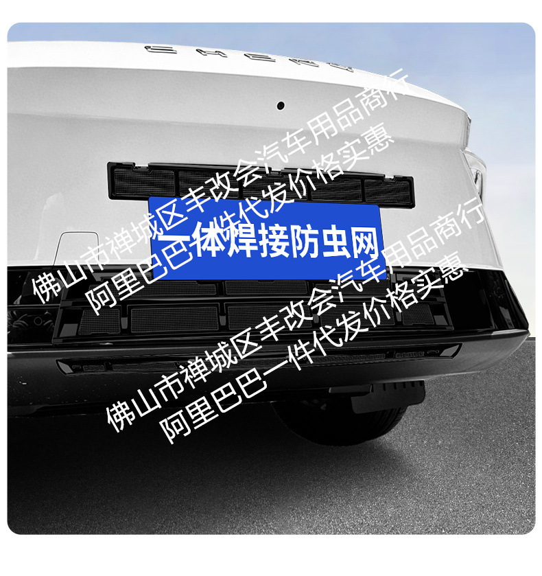 Suitable for Tiggo 5 Sport Edition Integrated Welded Car Insect-Proof Net Front Grille Special Modified Decorative Strip Accessories