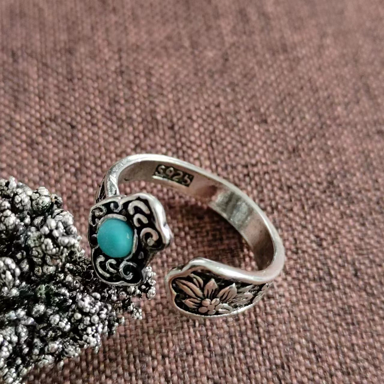 Retro fashionable ethnic ring, ethnic style